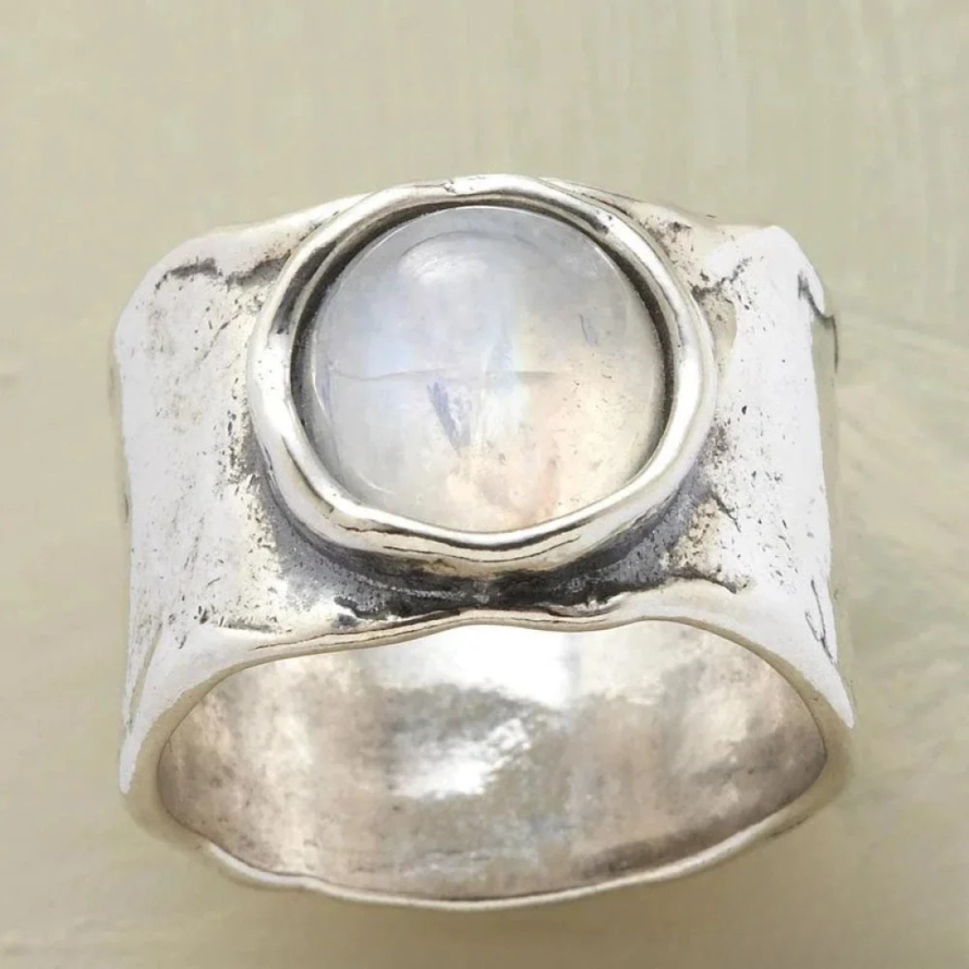 Anillo de Luna Plateada
