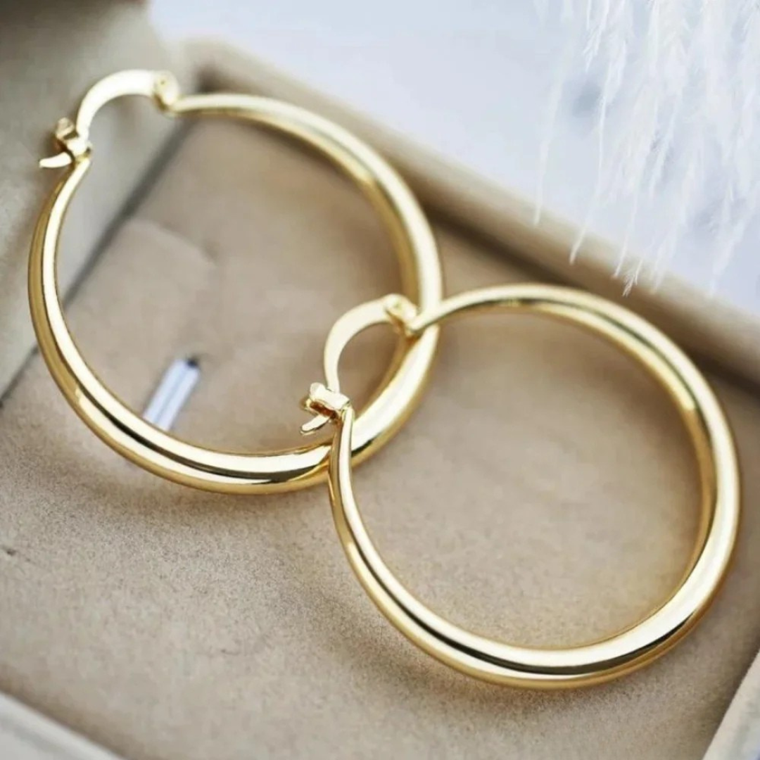 Pendientes Dorados de Gran Aro