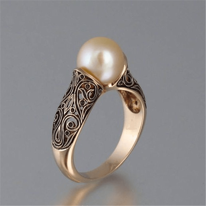 Anillo Vintage Beverly con Perla