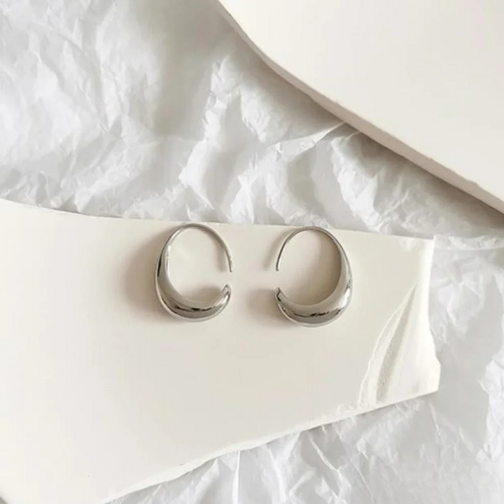 Pendientes Elegantes de Oro y Plata