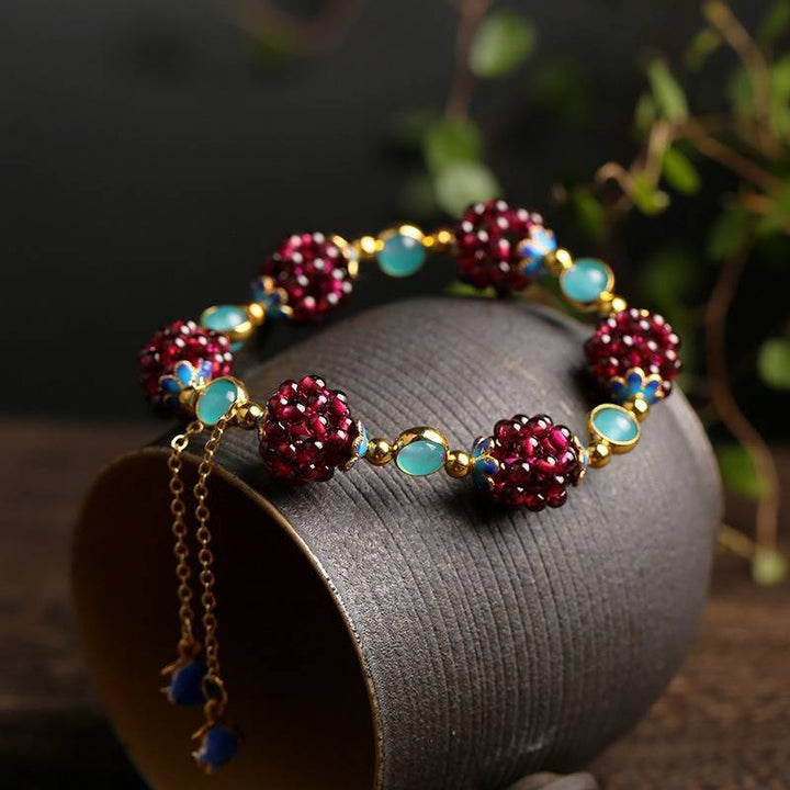 Pulsera de Piedras Naturales Berries