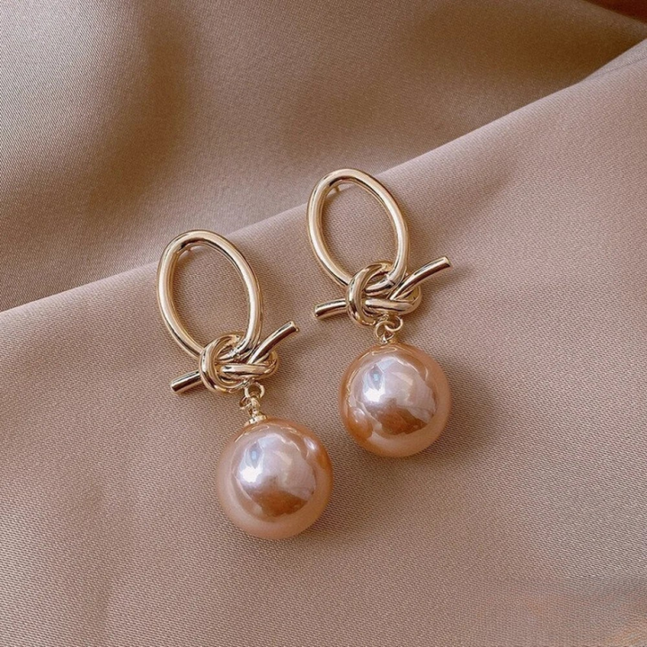 Pendientes de oro con perlas