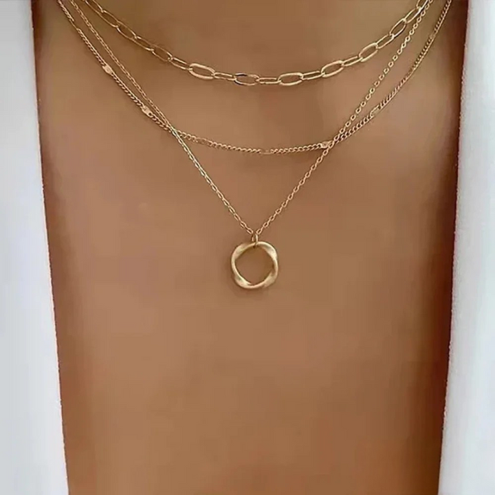 Collar y cadena vintage de oro