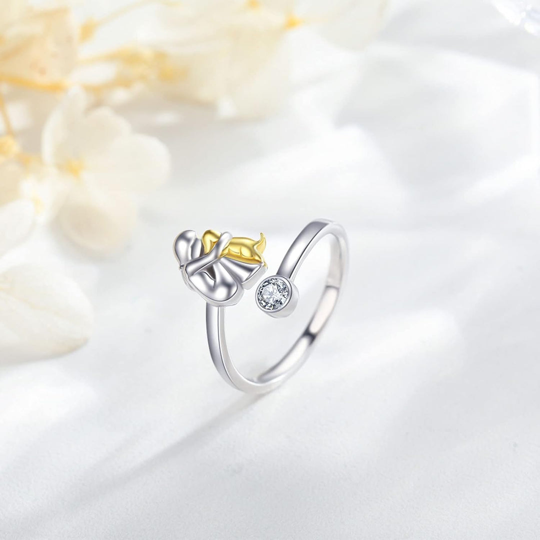 Anillo Ajustable de Plata 925 para Perros – Joyería Artesanal para Mujeres
