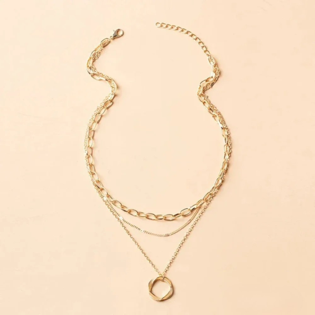 Collar y cadena vintage de oro