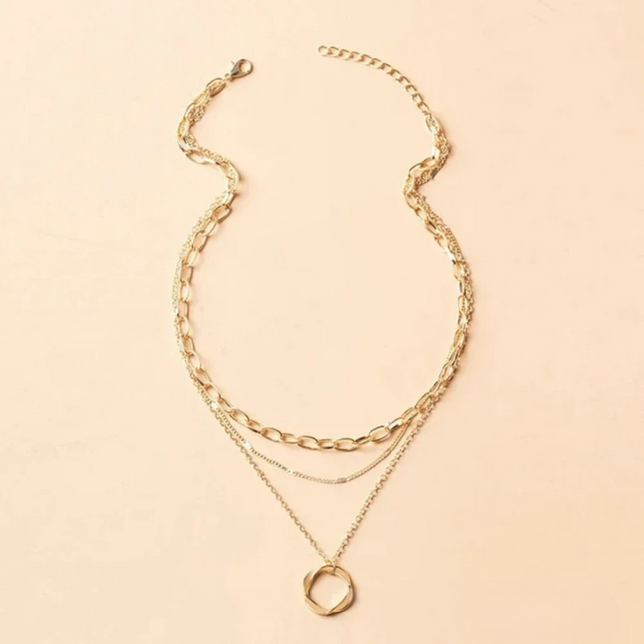 Collar y cadena vintage de oro