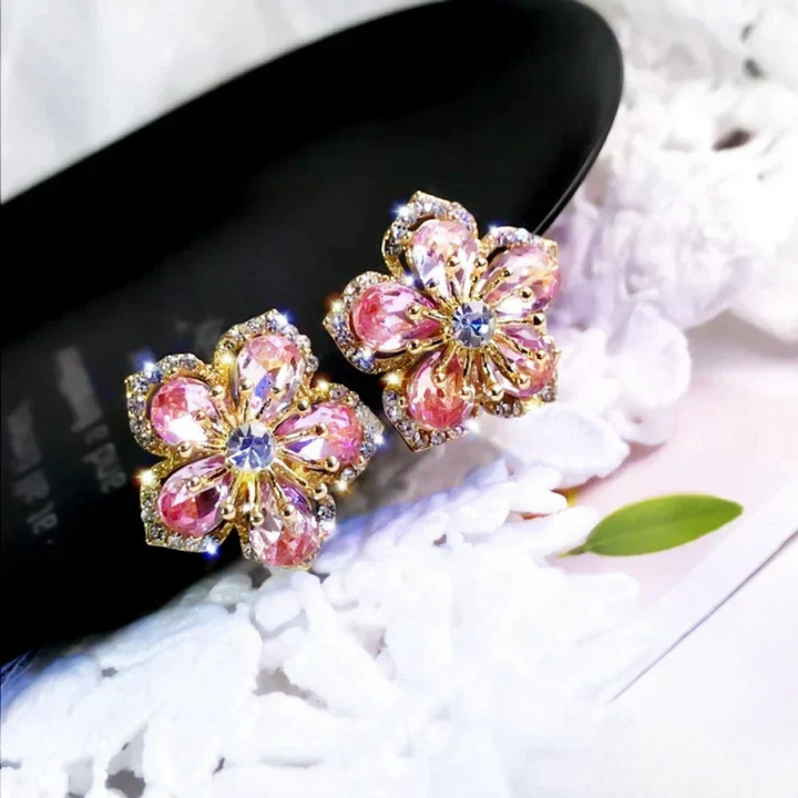 Pendientes Multicolores de Zirconia en Plata de Ley