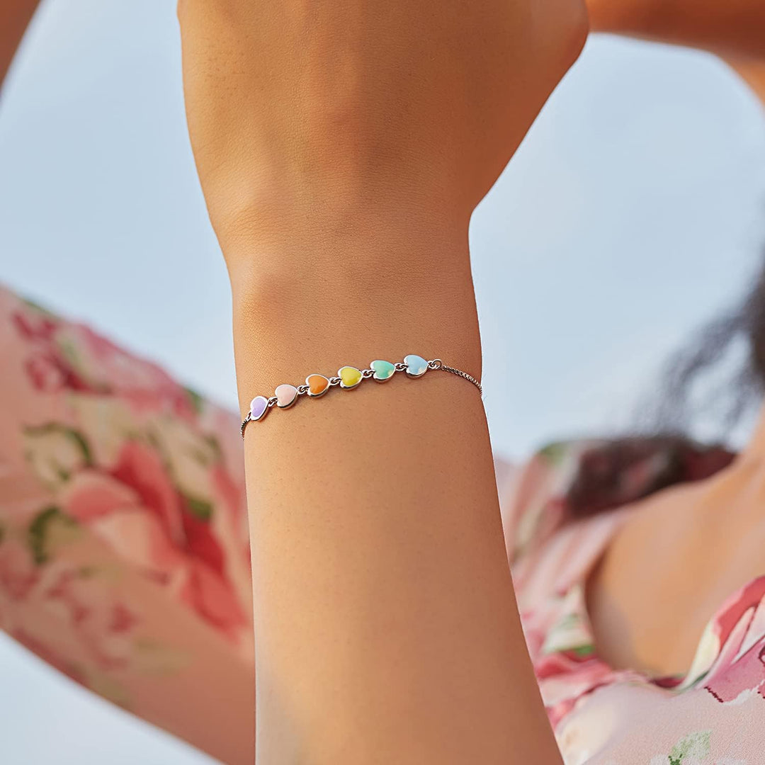 Pulsera Ajustable de Plata de Ley con Diseño de Huella de Perro