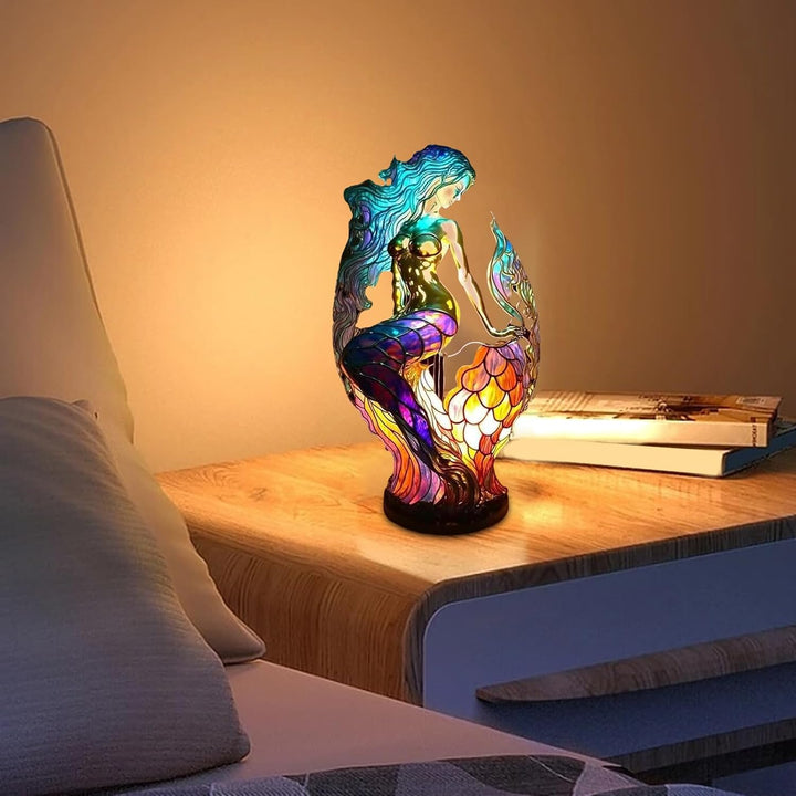 Lámpara de Mesa Bohemia con Diseño de Sirena