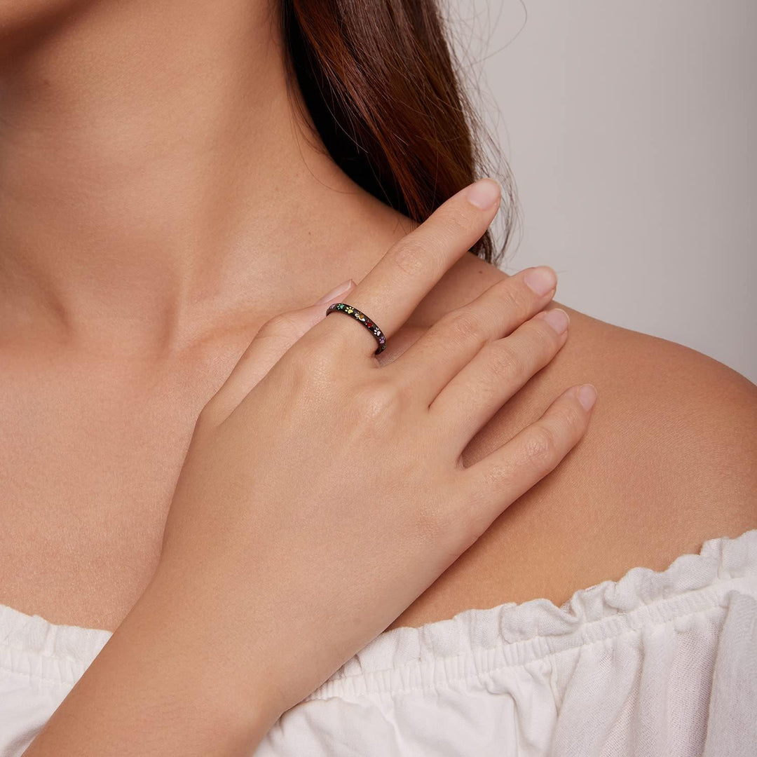 Anillo de Huella en Plata Esterlina S925
