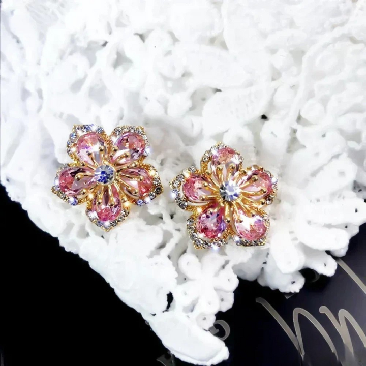 Pendientes Multicolores de Zirconia en Plata de Ley