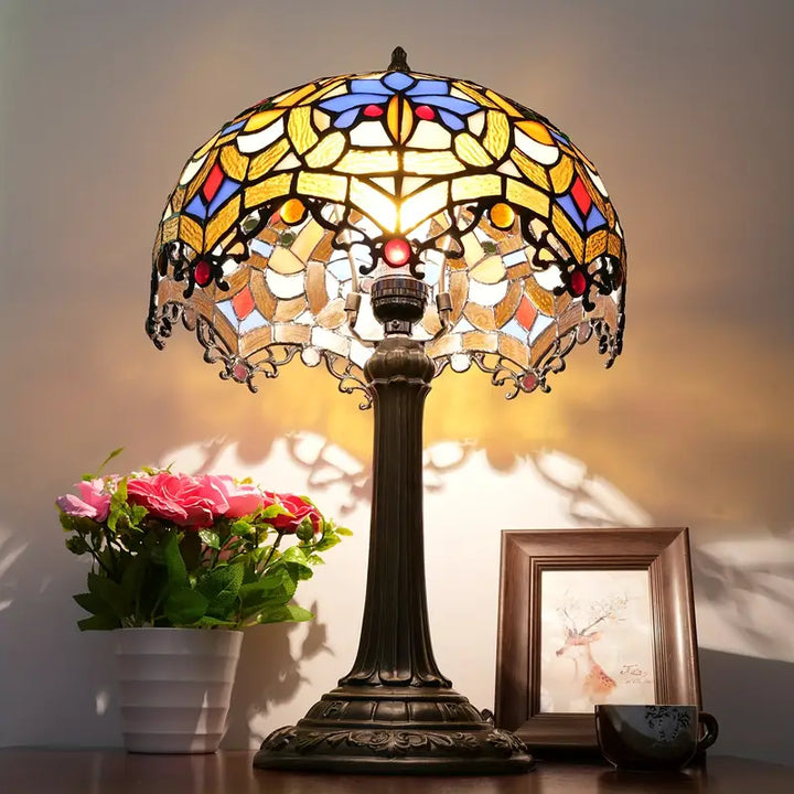 Veerdecor Lámpara de Mesa de Vidrio