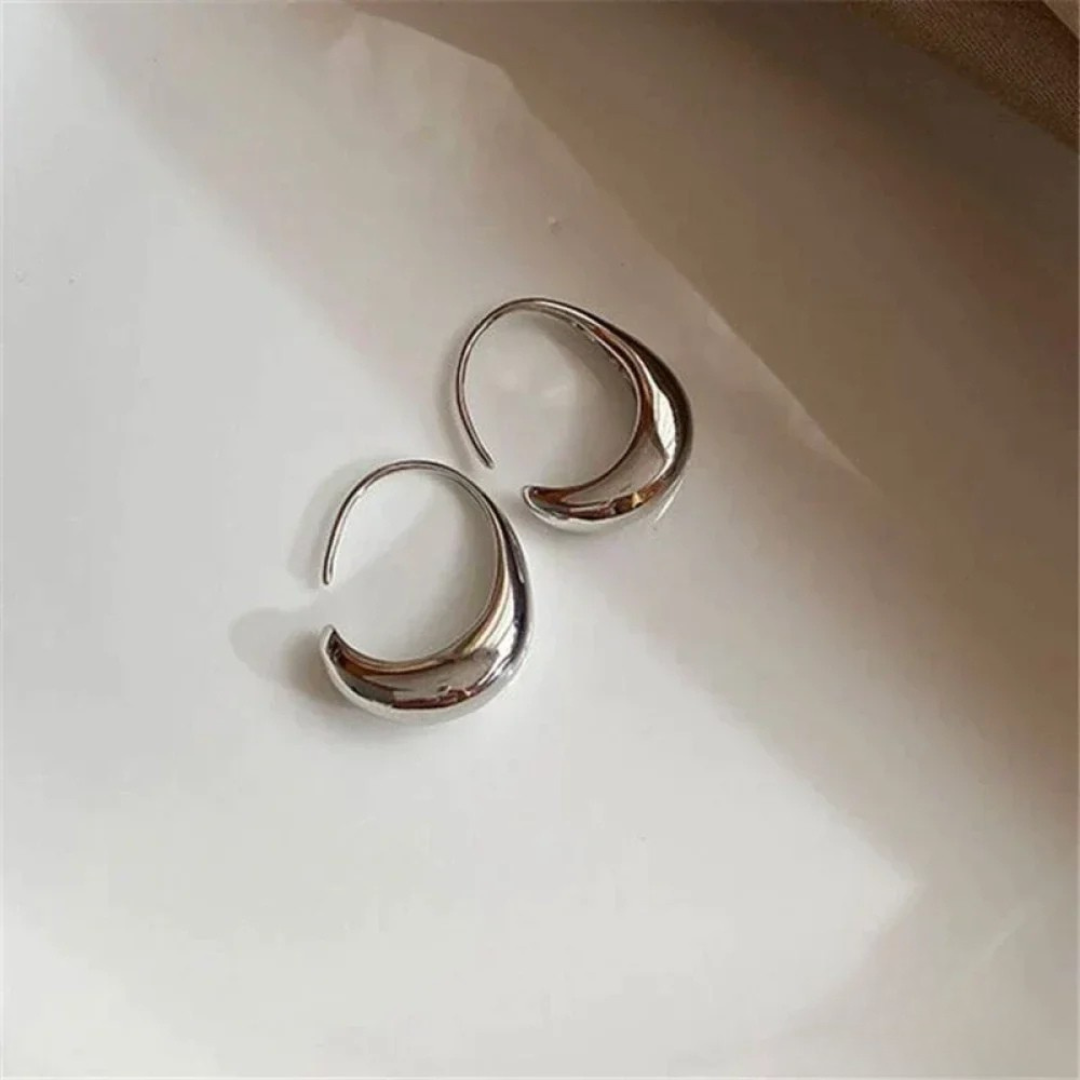 Pendientes Elegantes de Oro y Plata
