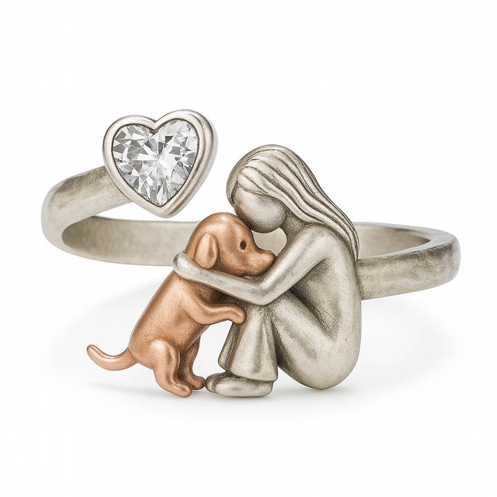 Anillo Ajustable de Plata de 925 Hecho a Mano con Circonita Blanca - Suerte y Elegancia