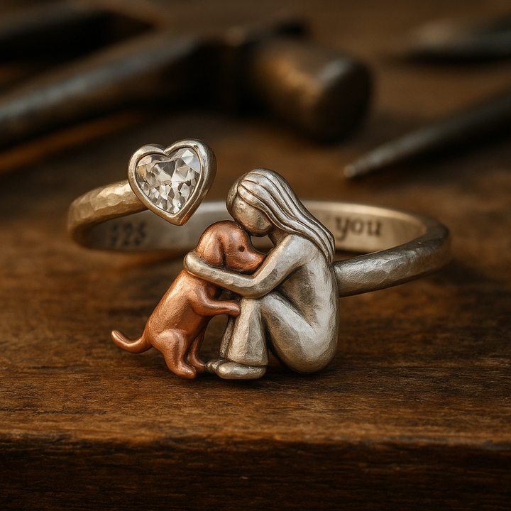Anillo Ajustable de Plata de 925 Hecho a Mano con Circonita Blanca - Suerte y Elegancia