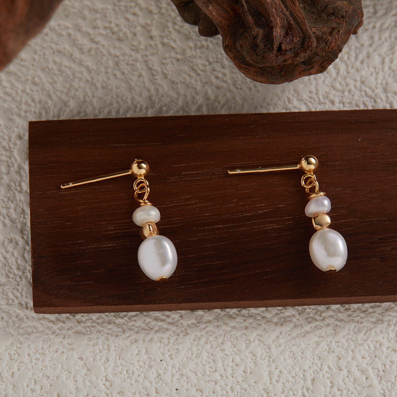 Pendientes de Plata Vintage con Perlas
