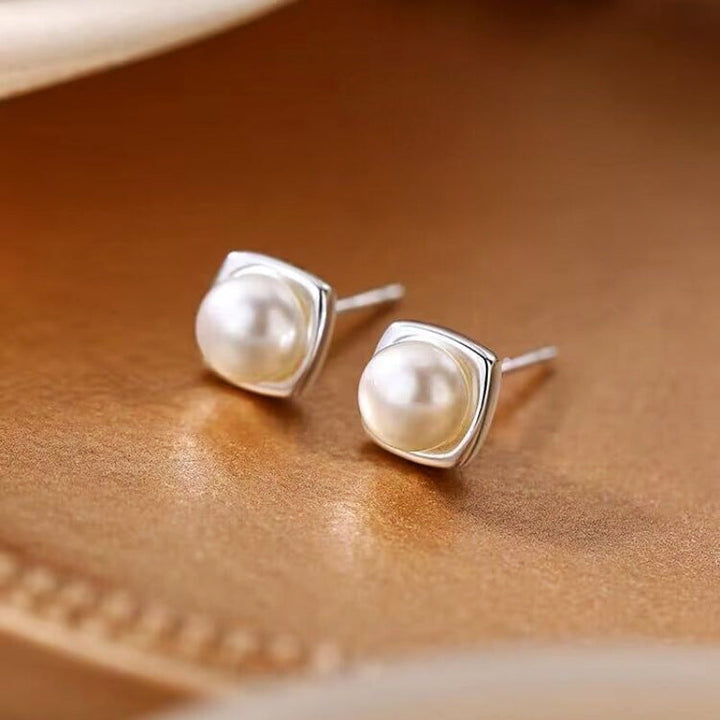 Pendientes Modernos con Perlas de Agua Dulce