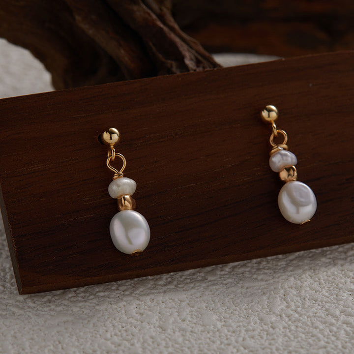 Pendientes de Plata Vintage con Perlas