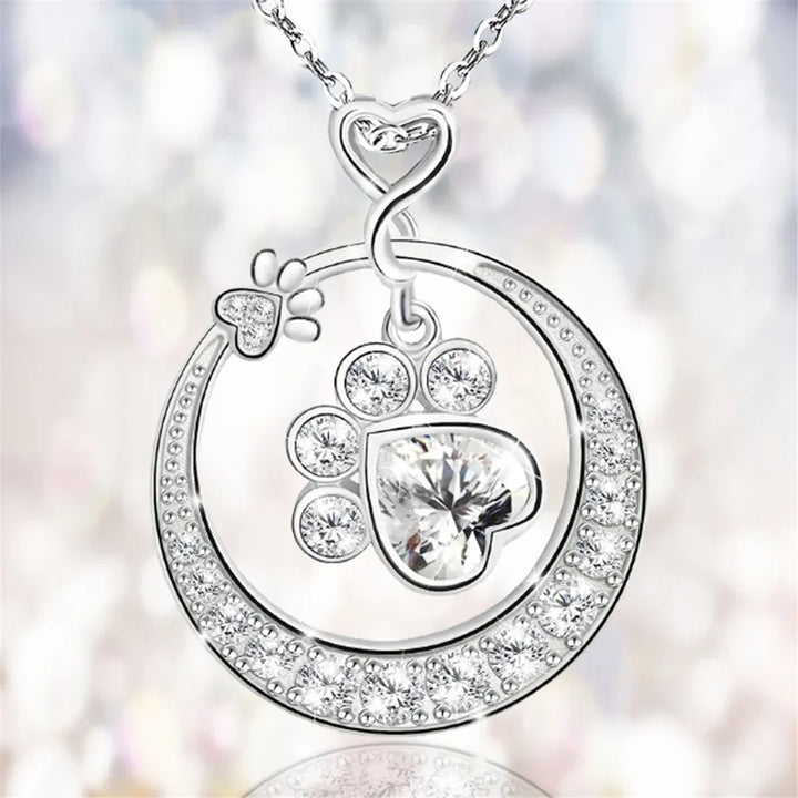 Collar de Patita en Plata 925 con Zirconia
