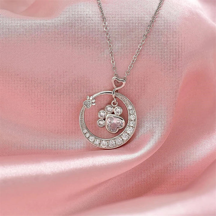 Collar de Patita en Plata 925 con Zirconia