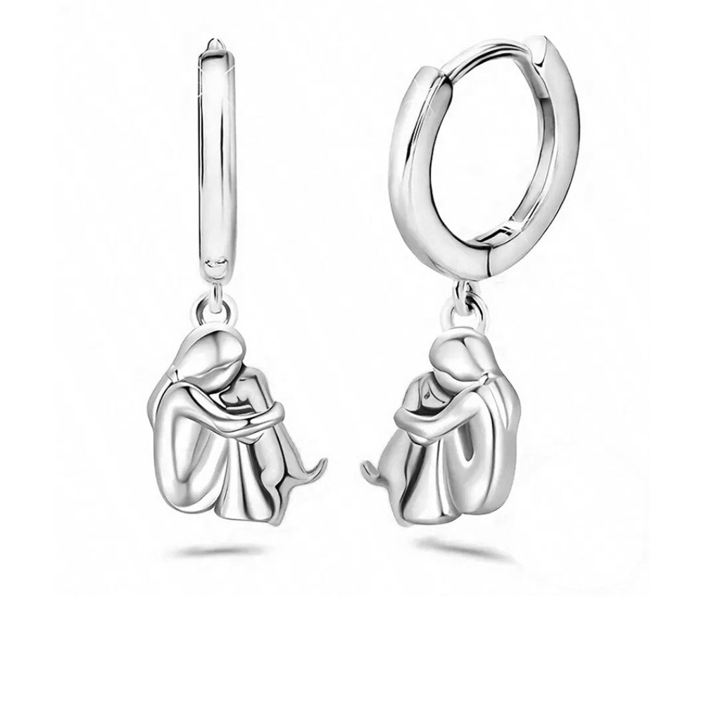 Colgante de la Suerte con Diseño de Perro + Pendientes Regalo