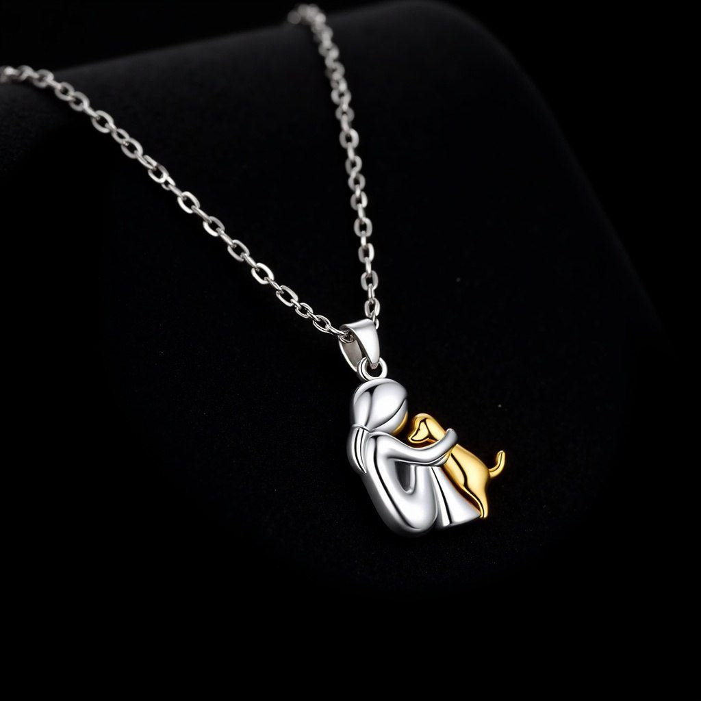 Colgante de la Suerte con Diseño de Perro + Pendientes Regalo