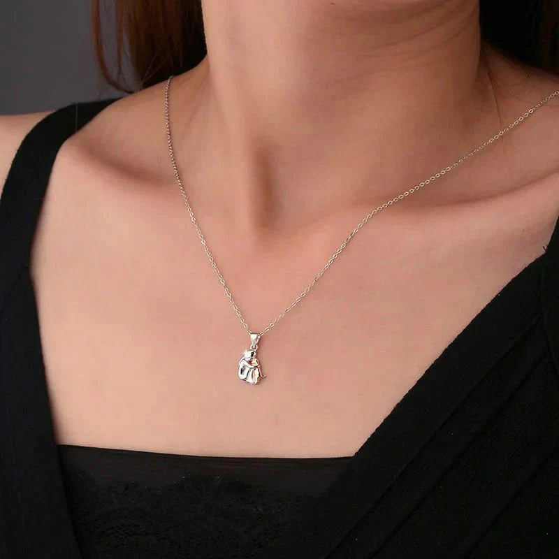 Colgante de la Suerte con Diseño de Perro + Pendientes Regalo